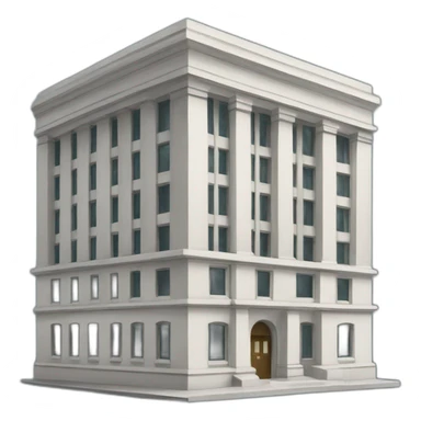 bank building sticker