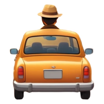 A parked car rests on the side of a long with a person outside , empty road stretching toward a golden sunset. The sky glows with warm colors, and the landscape ahead feels open, peaceful, and full of promise. love  sticker