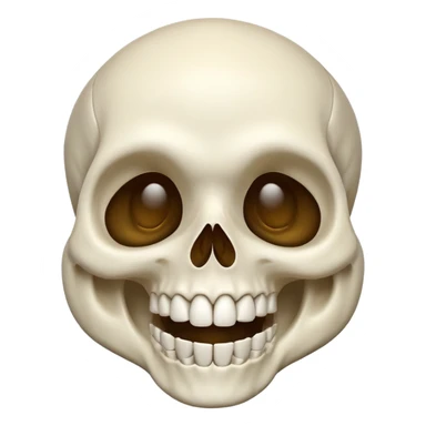 Laughing skull sticker