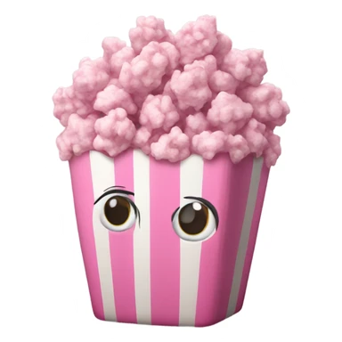 Pink popcorn ios sticker