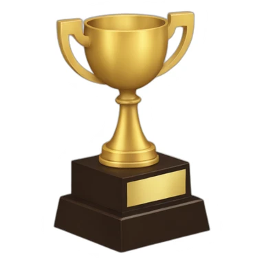 trophy with a “7” sticker