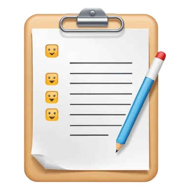 paper test with chekbox sticker