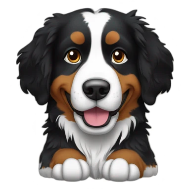Bernese mountain dog traveling in viking country sticker