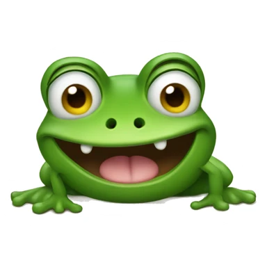 frog barfing sticker