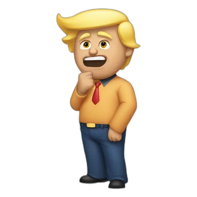 trump who farts sticker