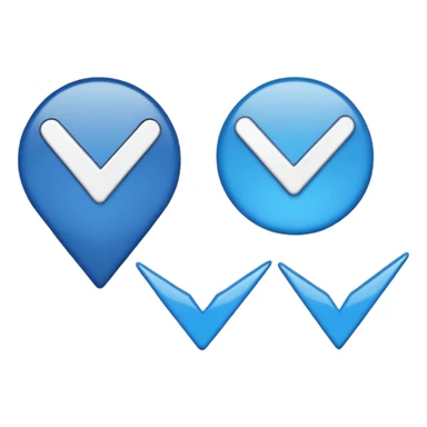 I want an meta varified blue tick emoji normal tick sticker