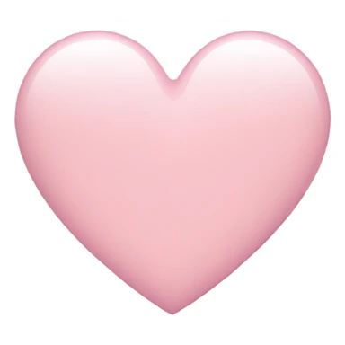 Very light pink heart sticker
