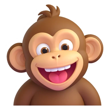 Monkey laugh  sticker