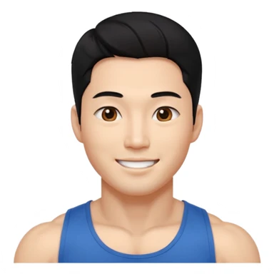 Koreli bir erkek ama çok yakışık lı ve kaslı saçı dümdüz saç çok daha fazla sticker