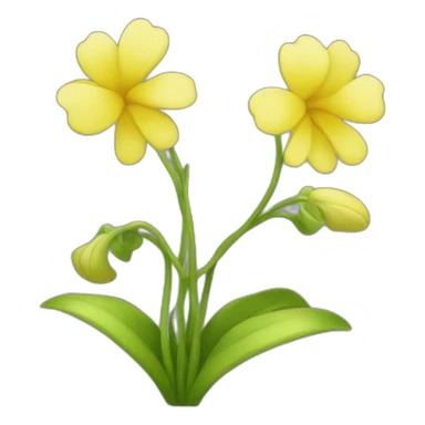 Fleur jaune sticker