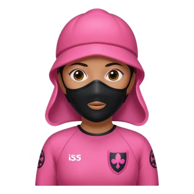 squid game pink character  sticker