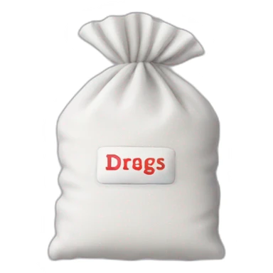 Drugs bag sticker