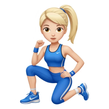 sporty girl sticker