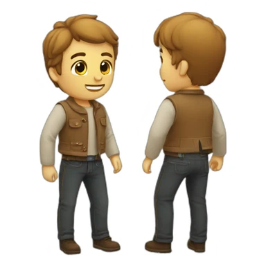 Homme amoureux sticker