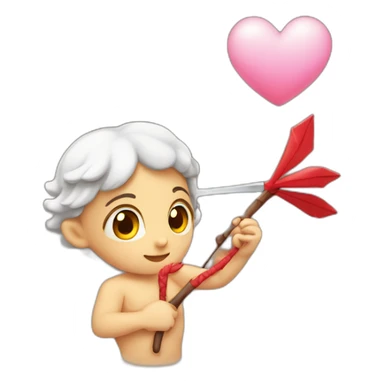 Cupido lanza una flecha de amor sticker