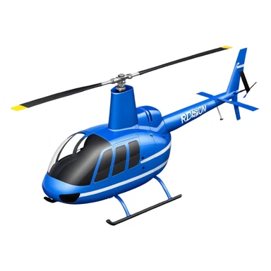 Robinson R44 - Robinson Helicopter Company (Model Year: 2021) (Iconic colour: Blue) sticker