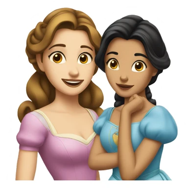 belle and jasmine sticker