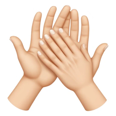 two white hands in a secret handshake sticker