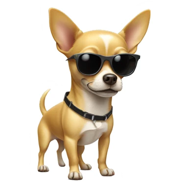 Chihuahua with sunglasses  sticker