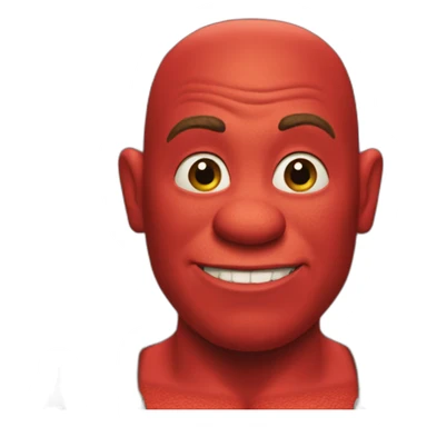 red-shrek sticker