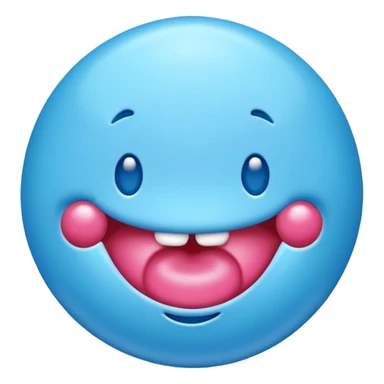 Blue bubblegum sticker