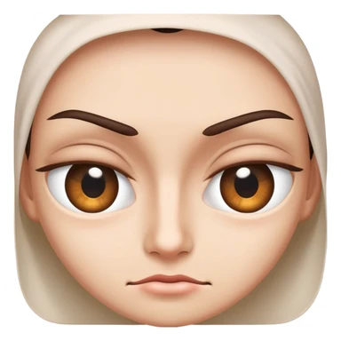 🙄 but with half the eye covered  sticker