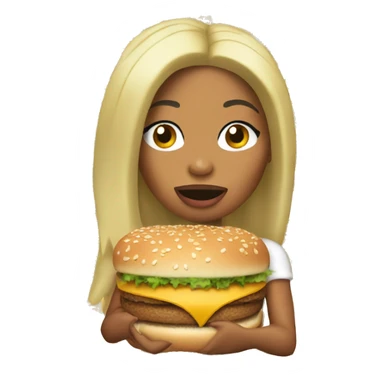 Nicki minaj eating big mac sticker