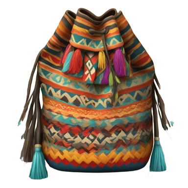 mochila indigena artesanal sticker