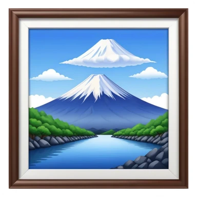 mount fuji sticker