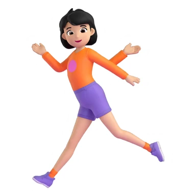 femboy character with a playful and expressive design sticker