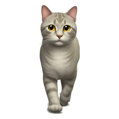 Cat walk in park  sticker