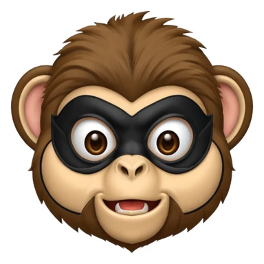 super monkey face zorro sticker