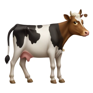 Cat riding a cow sticker