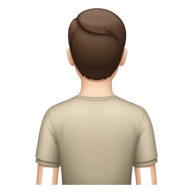 person standing view from the back sticker