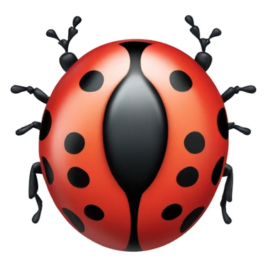 Ladybug with a convention bubble  sticker