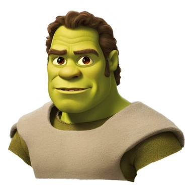 Shrek as Henry Cavill sticker