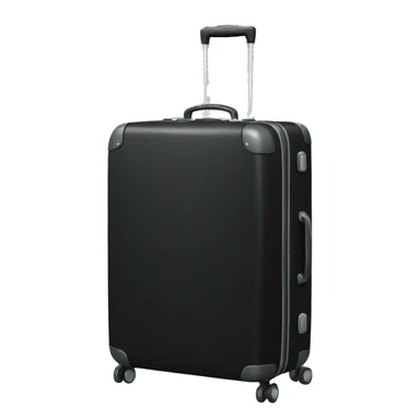 Black luggage sticker