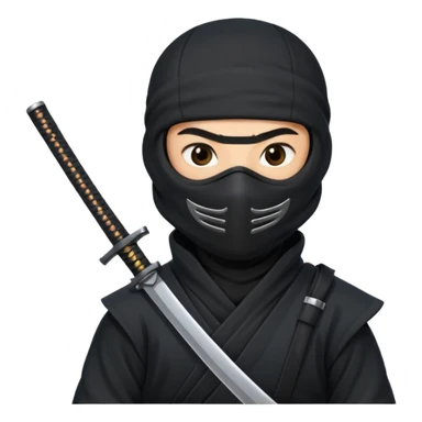 ninja with gun sticker
