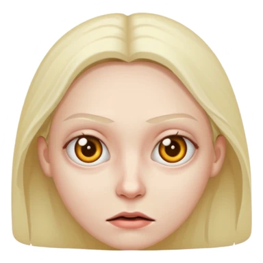 Evil expression sticker