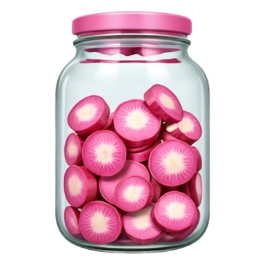Pink Pickled ginger sticker