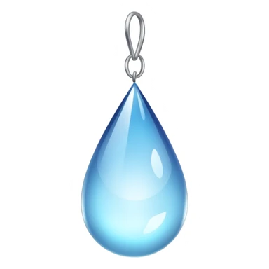 Hanging crystal teardrop sticker