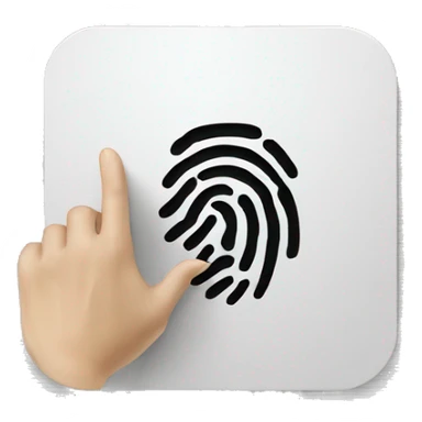 fingerprint signature digital sticker