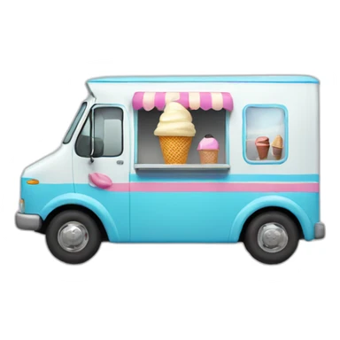 ice cream truck sticker