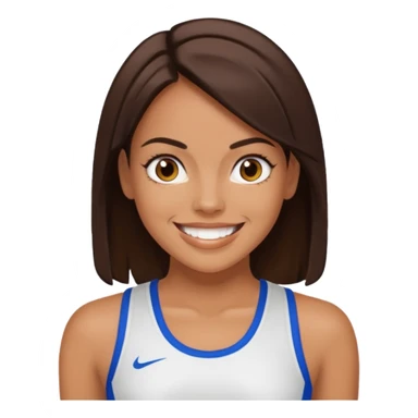 Sporty Spice with dark brown hair sticker