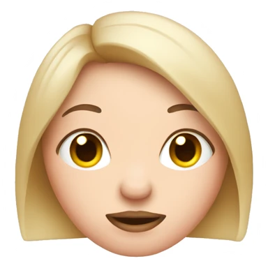 Cute lady with pig’s nose sticker