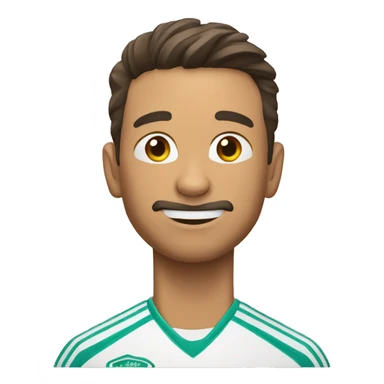 Chico con una pelota de futbol sticker