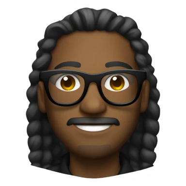 Designer with dark glasses and turtlenec sticker