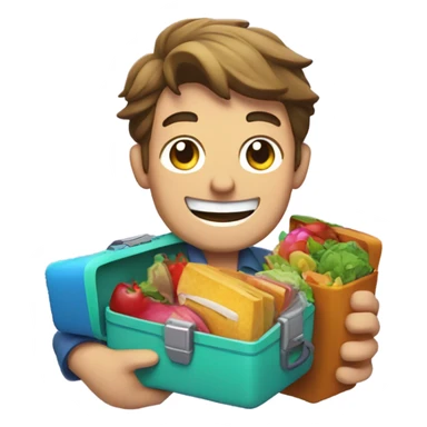 Mr beast holding lunchly sticker