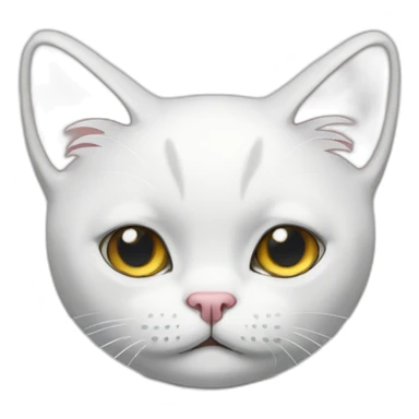 weeping white collar cat sticker