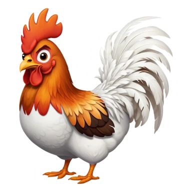 Heihei the rooster from Moana, silly chicken with big eyes sticker